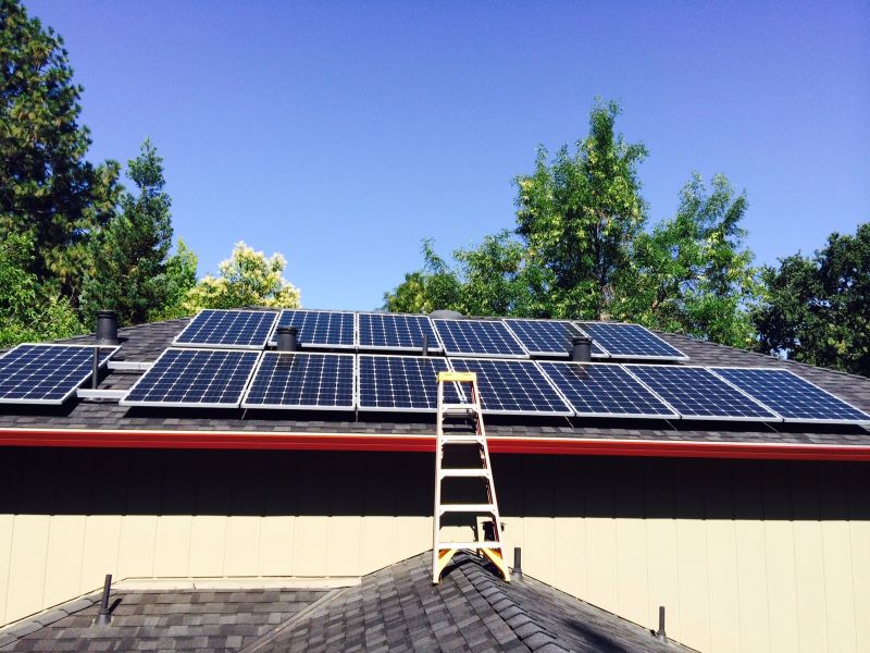 New Solar Roof Installation